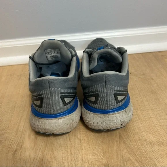 Brooks Glycerin 19 Gray Blue Athletic Running Shoes Sneakers Men’s Size 10 - Picture 4 of 8